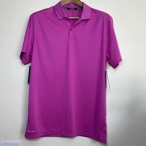 Nike Men's Golf Dri Fit Polo Shirt Sz M Magenta Pink Outdoor Breathable Hiki NWT